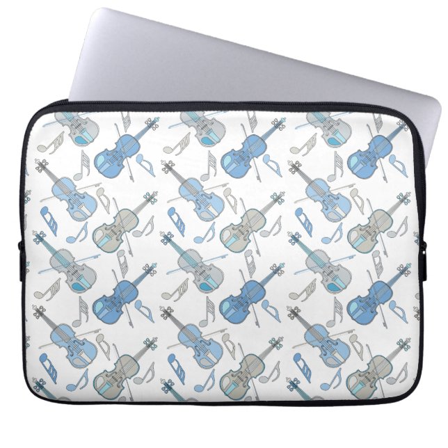 Funda Para Portátil Violin Music Notes (Frente)