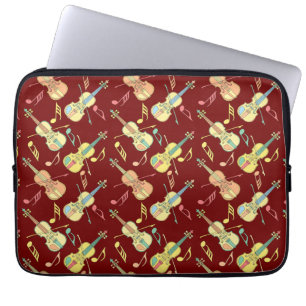 Funda Para Portátil Violin Music Notes