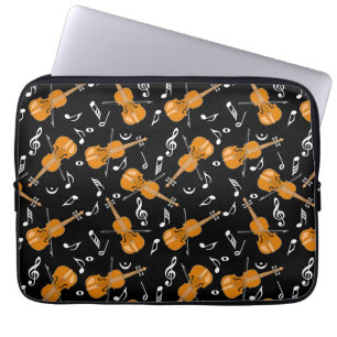 Funda Para Portátil Violin Music Notes
