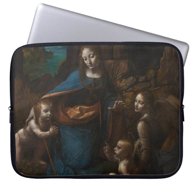 Funda Para Portátil Virgen de las Rocas de Leonardo da Vinci (Frente)