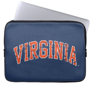 Funda Para Portátil Virginia Wordmark Distressed