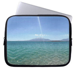 Funda Para Portátil Vista del agua cristalina Blue Sky Beach Vibe Tran