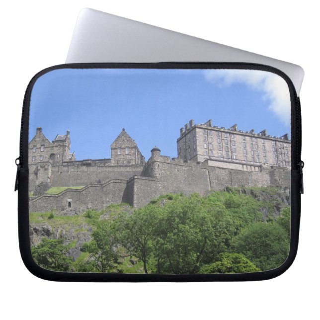 Funda Para Portátil Vista del Castillo de Edimburgo, Edimburgo, Escoci (Frente)