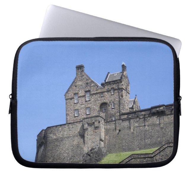 Funda Para Portátil Vista del Castillo de Edimburgo, Edimburgo, Escoci (Frente)