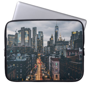 FUNDA PARA PORTÁTIL VISTA ESCENARIA DE LA CIUDAD DE SKYLINE DESDE EL P