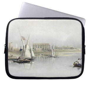 Funda Para Portátil Vista general de las ruinas de Luxor del Nilo,
