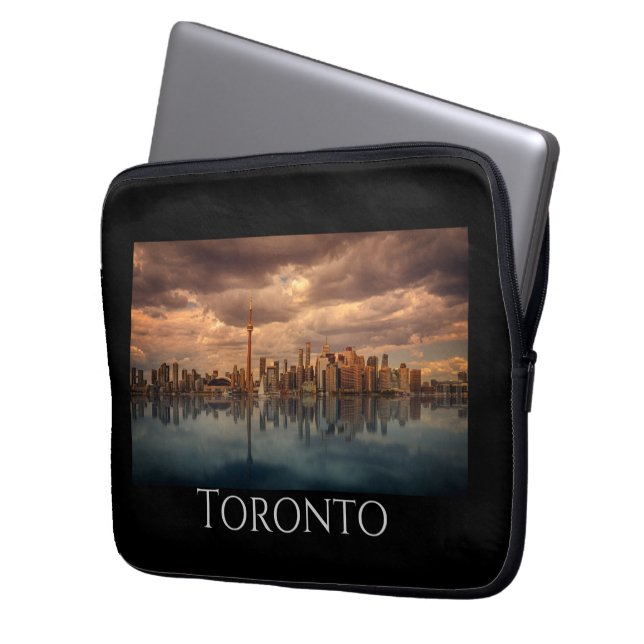 Funda Para Portátil Vista panorámica de Toronto (Anverso izquierdo)
