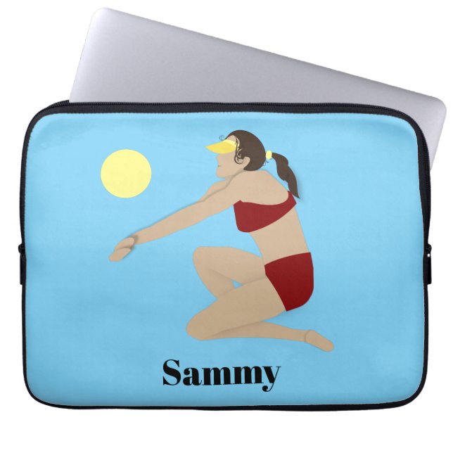 Funda Para Portátil Voleibol playa (Frente)