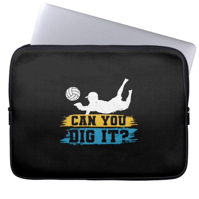 Funda Para Portátil Voleibol | Puedes Escarbar (Frente)
