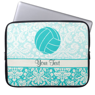 Funda Para Portátil Voleibol verde azulado