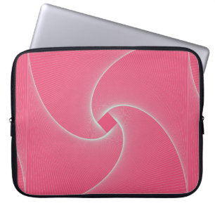 Funda Para Portátil vorágine cuadrado delineado en rosa terciopelo