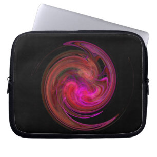 Funda Para Portátil Vórtice de luz rosa roja