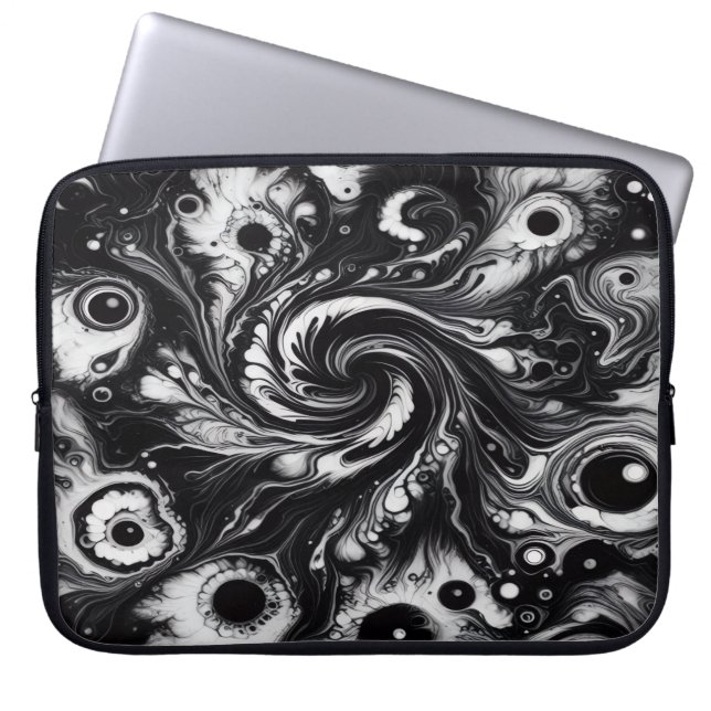 Funda para portátil Vórtice en órbita (Frente)