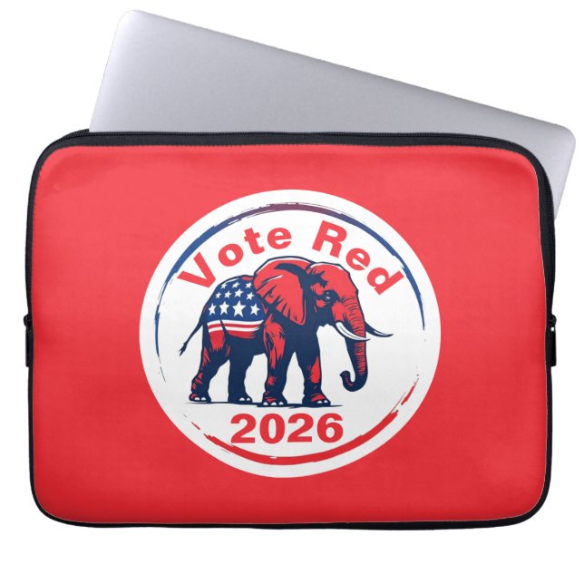 Funda Para Portátil Voto rojo 2026 (Frente)