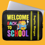 Funda Para Portátil Vuelta personalizada a la escuela<br><div class="desc">Cubierta de aire personalizada para iPad de regreso a la escuela. Personalizar con tu nombre para una moda de aspecto jovial.</div>