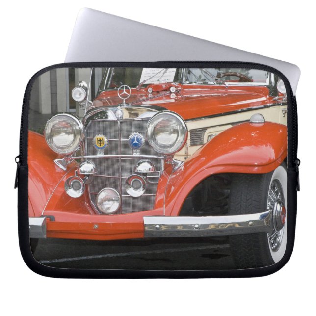 Funda Para Portátil WA, Seattle, automóvil alemán clásico. 2 (Frente)