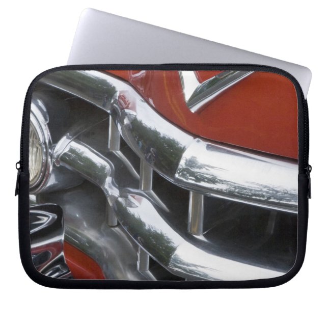 Funda Para Portátil WA, Seattle, automóvil americano clásico. 4 (Frente)