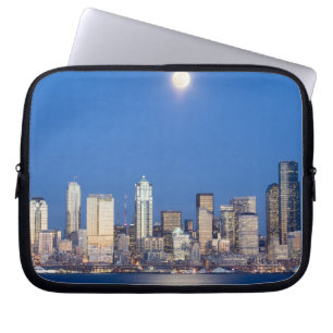 Funda Para Portátil WA, Seattle, horizonte de Seattle y Elliott Bay 3