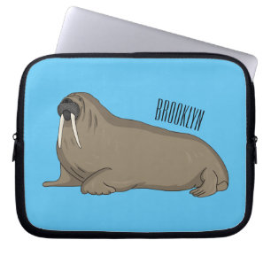 Funda Para Portátil Walrus cartoon illustration