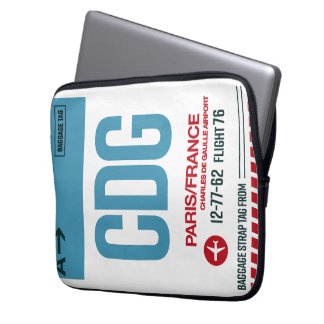 Funda Para Portátil WanderTag - Paris Minimalista Laptop Sleeve