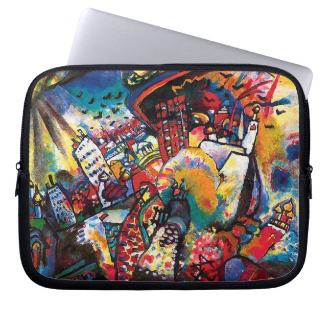 Funda Para Portátil Wassily Kandinsky - El paisaje urbano de Moscú Res (Frente)