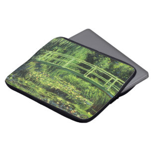 Funda Para Portátil Waterlilies blanco de Claude Monet, arte del