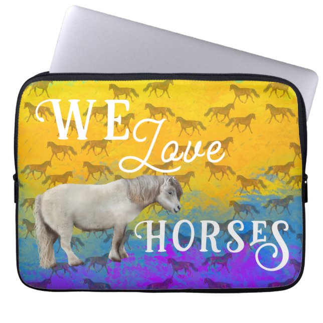 Funda Para Portátil We love horses (Frente)