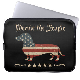 Funda Para Portátil Weenie El Pueblo Dachshund 4 De Julio