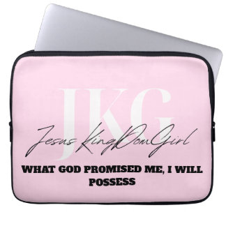 FUNDA PARA PORTÁTIL WHAT GOD PROMISED ME, I WILL POSSESS