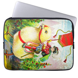 Funda Para Portátil Whimsical Easter Greetings: Sobre el polluelo giga