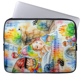 Funda Para Portátil Whimsical Fairy Tale Ilustracion
