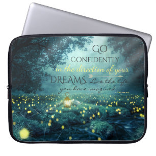 Funda Para Portátil Whimsical Inspirando Dreams Cita
