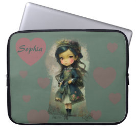 Funda Para Portátil Whimsical Kawaii Fairy Tale Chica