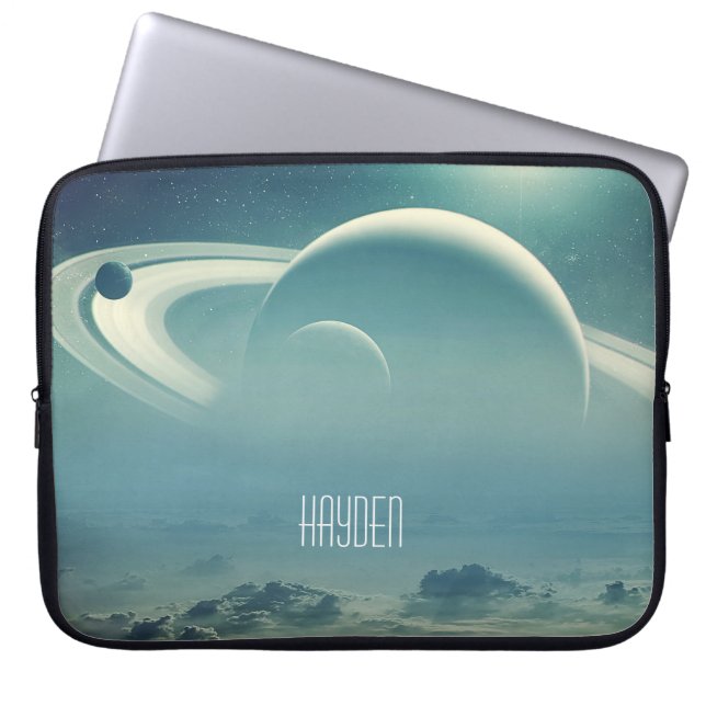 Funda Para Portátil Whimsical Planets Space Dreamscape Personalised (Frente)