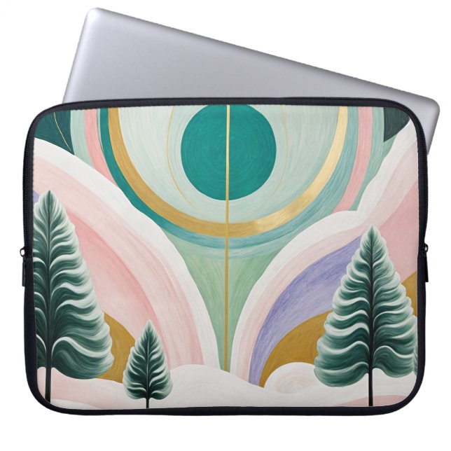 Funda Para Portátil Whimsical Winter Dreamscape (Frente)
