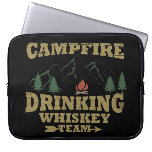 Funda Para Portátil Whiskey cita graciosos dichos de camping