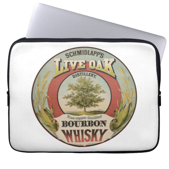 Funda Para Portátil Whisky De Borbón De Cobre Fina. (Frente)