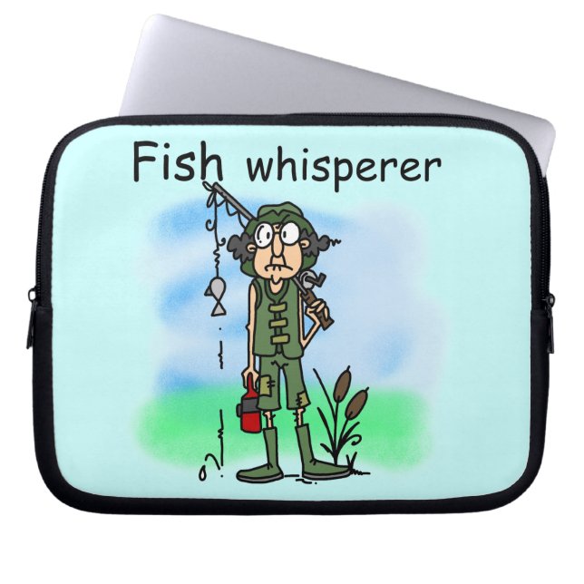 Funda Para Portátil Whisperer de los pescados (Frente)