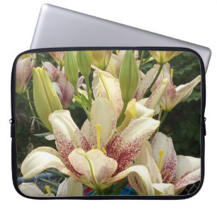 Funda Para Portátil White Daylilies
