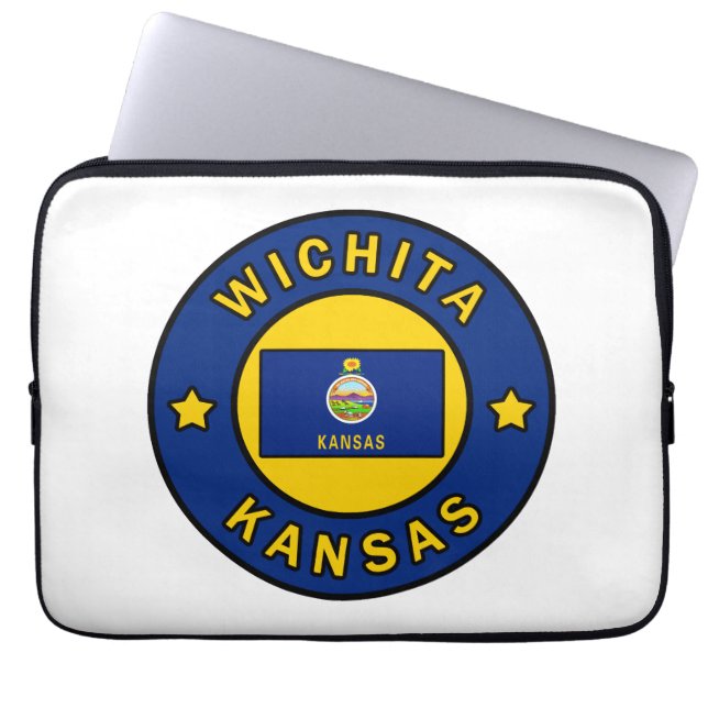 Funda Para Portátil Wichita Kansas (Frente)