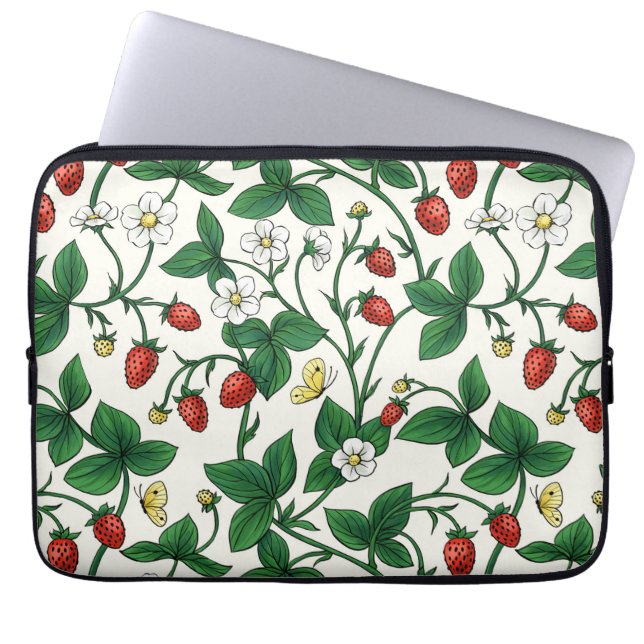 Funda Para Portátil Wild strawberries red/yellow/green/off white (Frente)