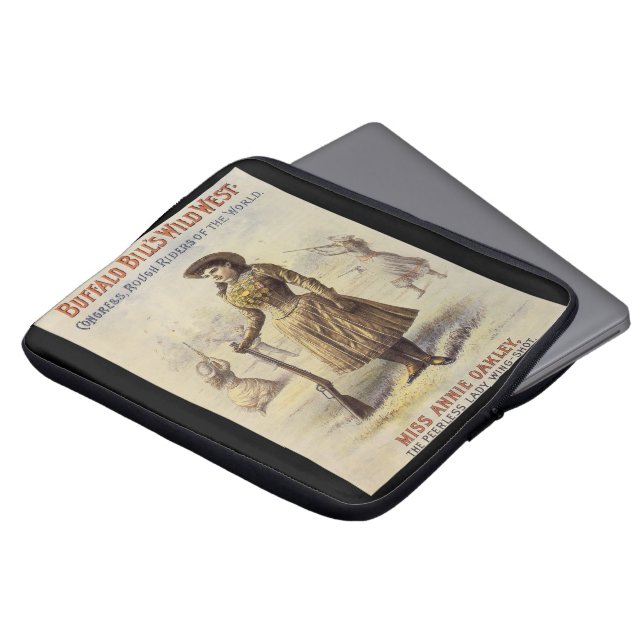 Funda Para Portátil Wild West Show de Buffalo Bill con Annie Oakley (Superior anverso)