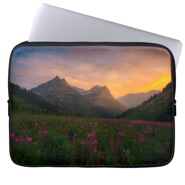 Funda Para Portátil Wildflowers del glaciar (Frente)
