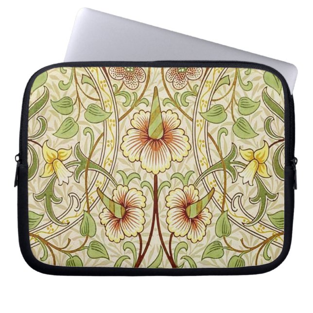 Funda Para Portátil William Morris Daffodil Classic Flower Wallpaper (Frente)