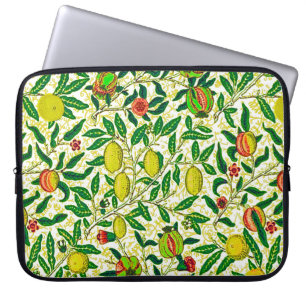 Funda Para Portátil William Morris Fruta exótica, amarillo limón