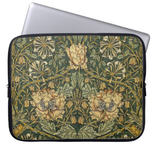 Funda Para Portátil William Morris Honeysuckle Green Floral