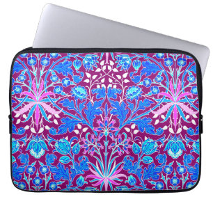 Funda Para Portátil William Morris Hyacinth Print, Aqua y Purple