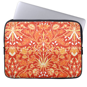 Funda Para Portátil William Morris Hyacinth Print, Naranja mandarín