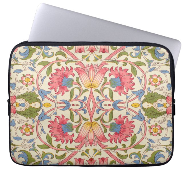Funda Para Portátil William Morris Lodden Spring Wallpaper Art (Frente)