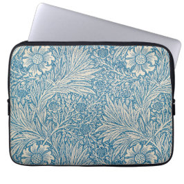 Funda Para Portátil William Morris - Marigold azul Art Nouveau